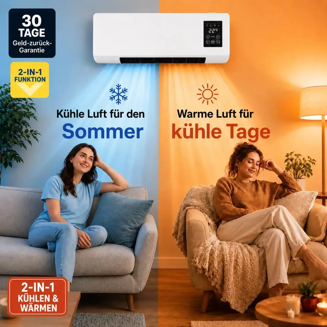 Vital Pro Breeze tragbarer Luftkühler und Heizer